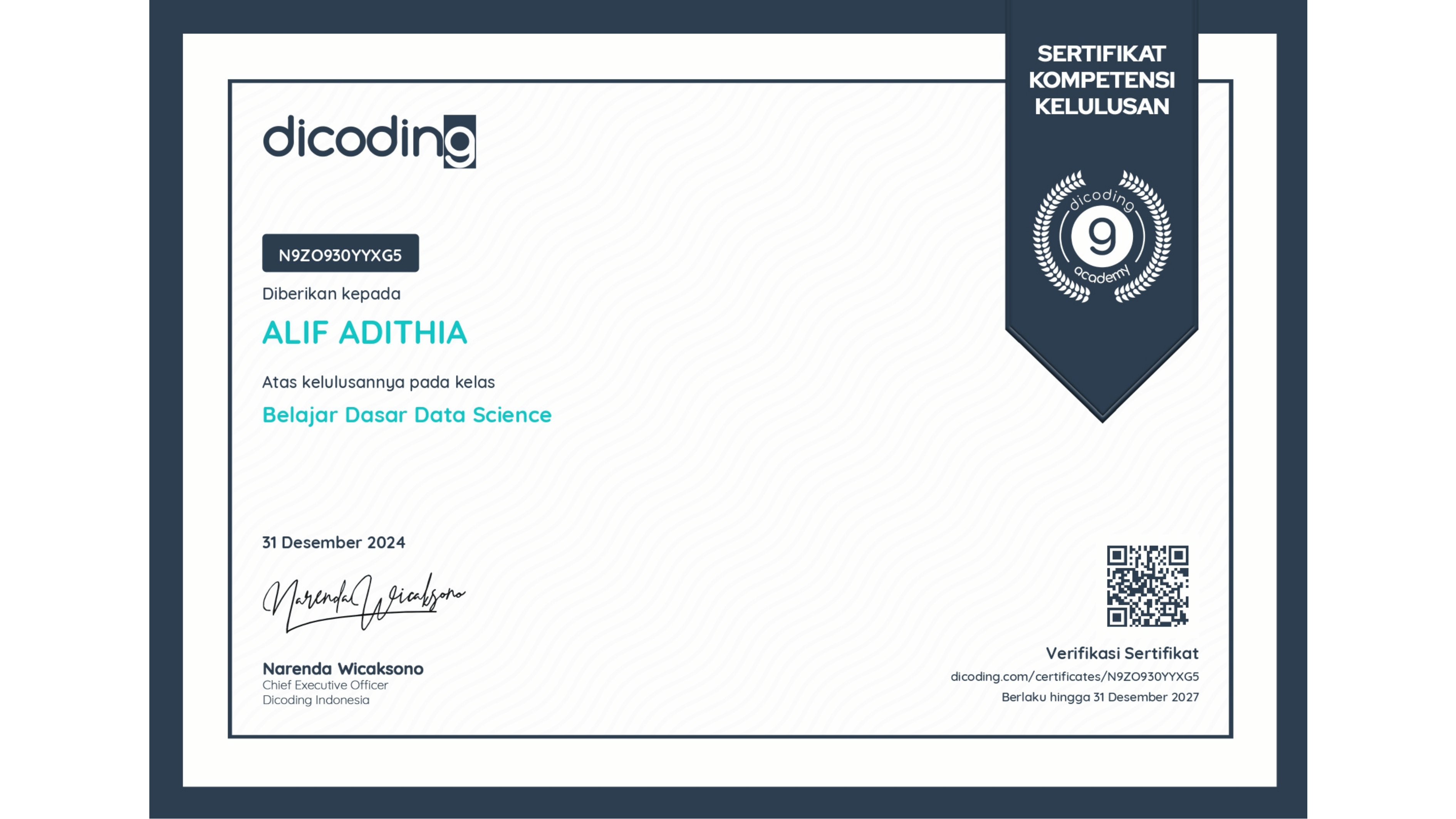 Belajar Dasar Data Science